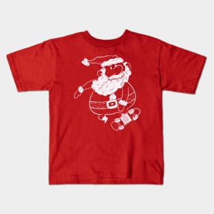 Skateboarding Santa Kids T-Shirt